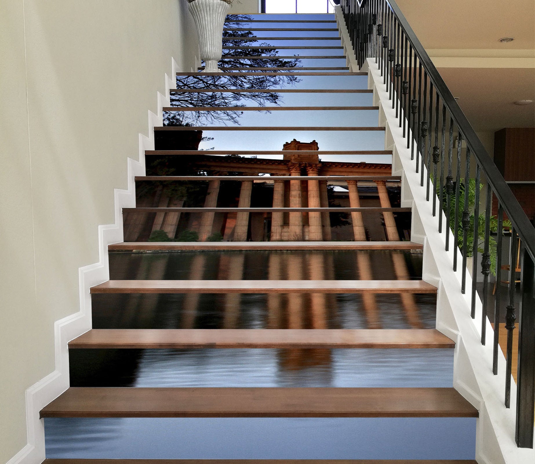 3D River Pillar Bridge 9906 Kathy Barefield Stair Risers