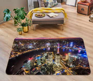 3D City Lights 1111 Marco Carmassi Rug Non Slip Rug Mat