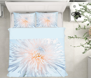 3D White Chrysanthemum 1012 Assaf Frank Bedding Bed Pillowcases Quilt