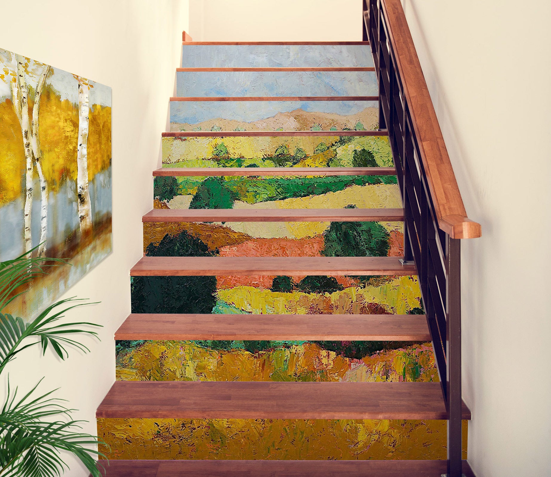 3D Brown Hillside Grass 89186 Allan P. Friedlander Stair Risers
