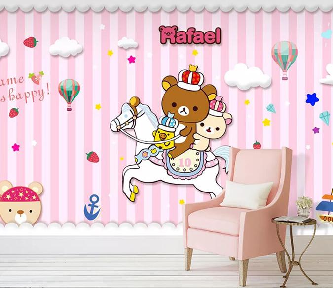 3D Little White Horse 465 Wall Murals Wallpaper AJ Wallpaper 2 