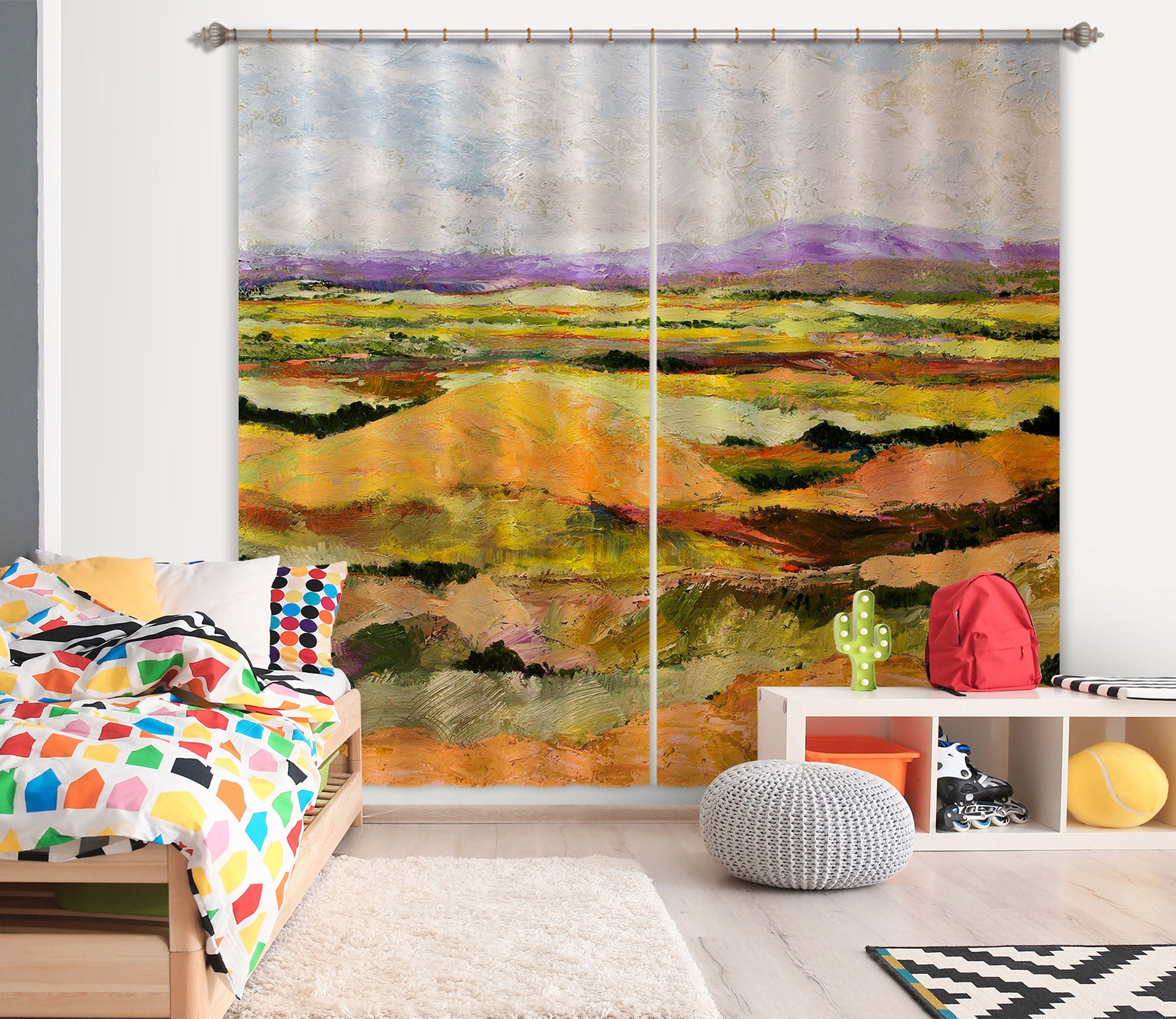 3D Short Hill 180 Allan P. Friedlander Curtain Curtains Drapes