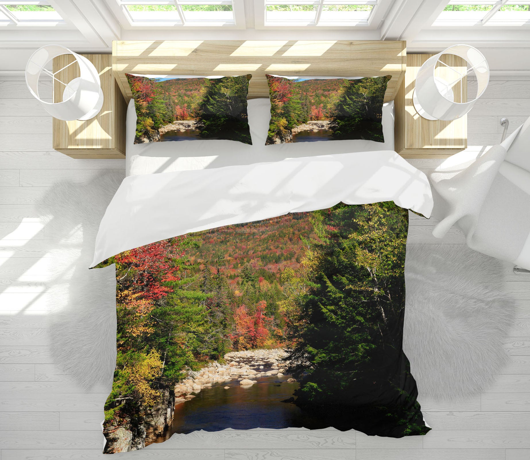 3D River Bend 62194 Kathy Barefield Bedding Bed Pillowcases Quilt