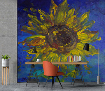 3D Sunflower 3195 Debi Coules Wall Mural Wall Murals