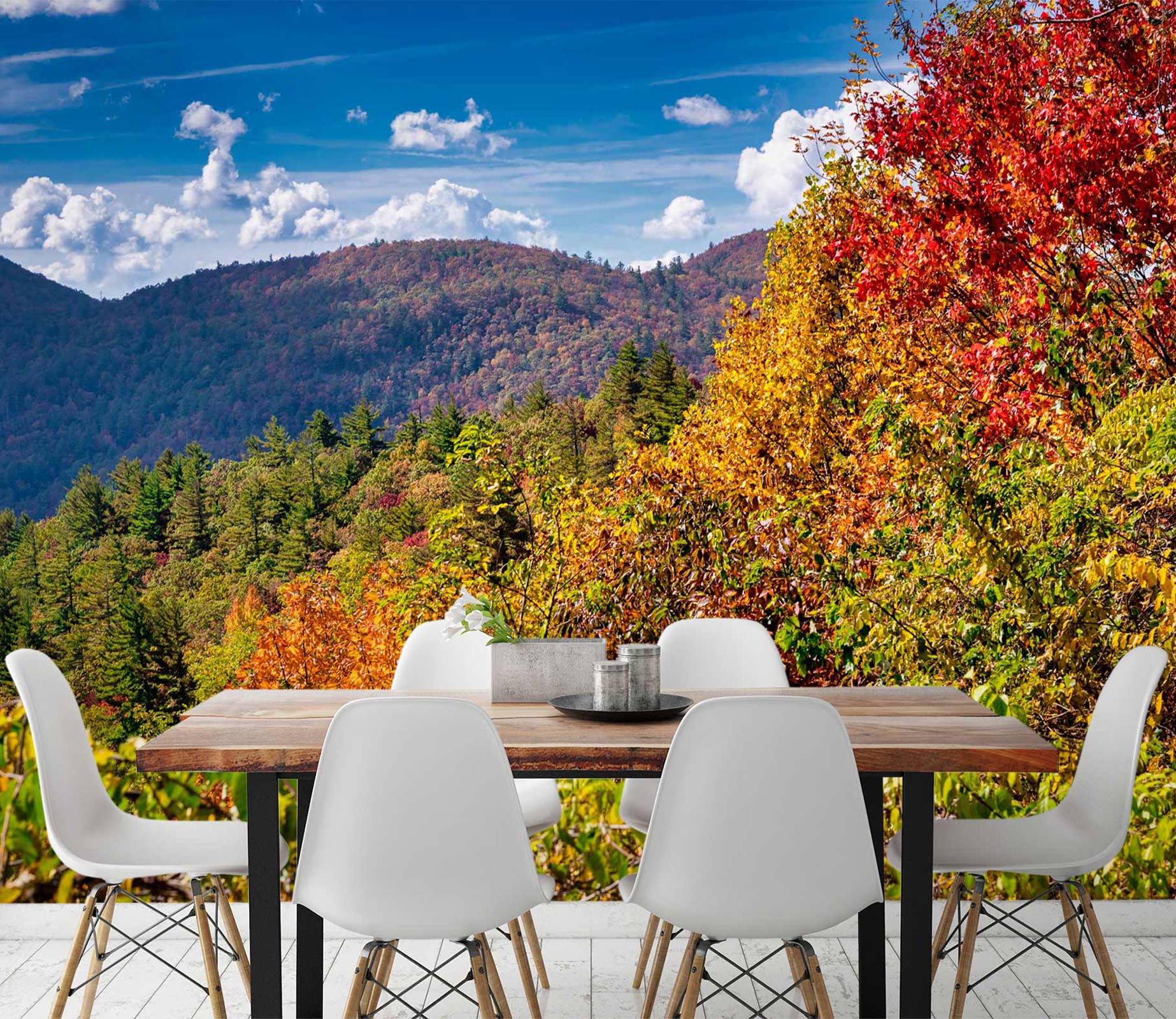 3D Mountain Forest 5249 Beth Sheridan Wall Mural Wall Murals