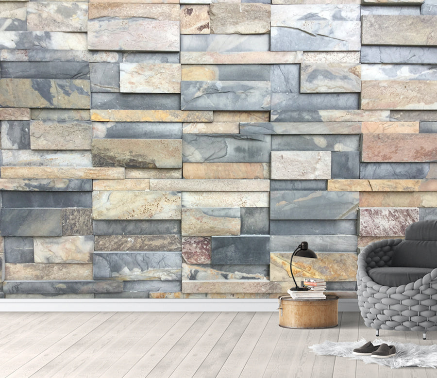 3D Stone Brick WG244 Wall Murals