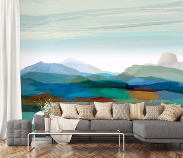 3D Valley Undulation 1419 Michael Tienhaara Wall Mural Wall Murals