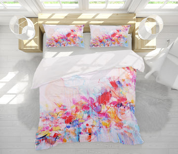 3D Pink Blue Paint 1115 Misako Chida Bedding Bed Pillowcases Quilt