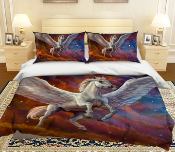 3D Wings Pegasus 034 Bed Pillowcases Quilt