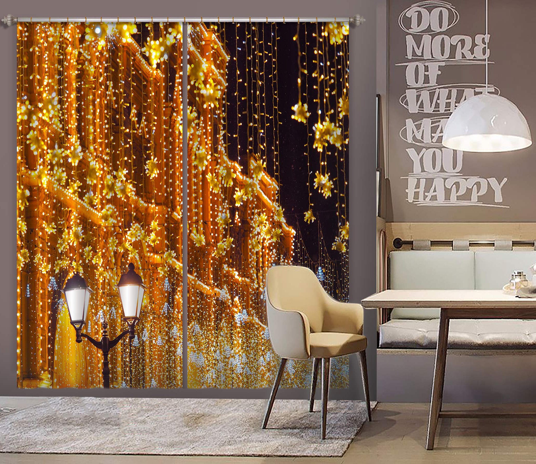 3D String Lights 53113 Christmas Curtains Drapes Xmas