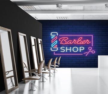 3D Light Sign 115158 Barber Shop Wall Murals