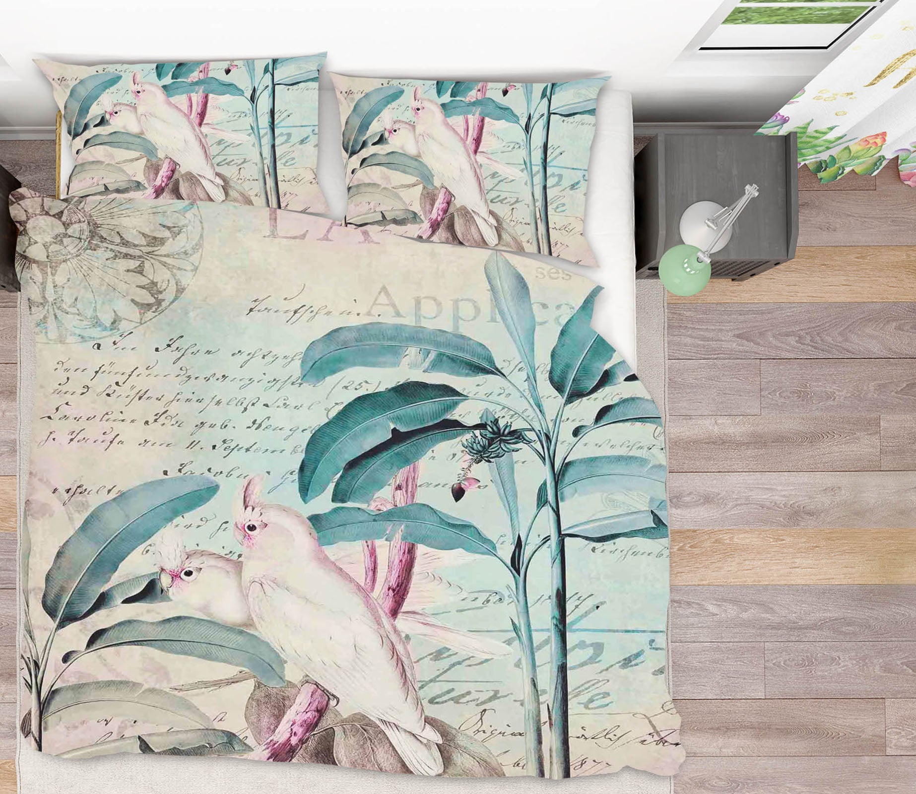 3D White Parrot 2132 Andrea haase Bedding Bed Pillowcases Quilt