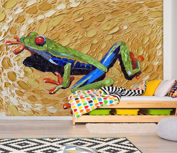 3D Toadly Awesome Frog 1425 Dena Tollefson Wall Mural Wall Murals