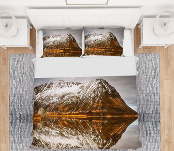 3D Mountain Reflected 101 Marco Carmassi Bedding Bed Pillowcases Quilt