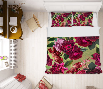 3D Red Rose Growing 163 Uta Naumann Bedding Bed Pillowcases Quilt