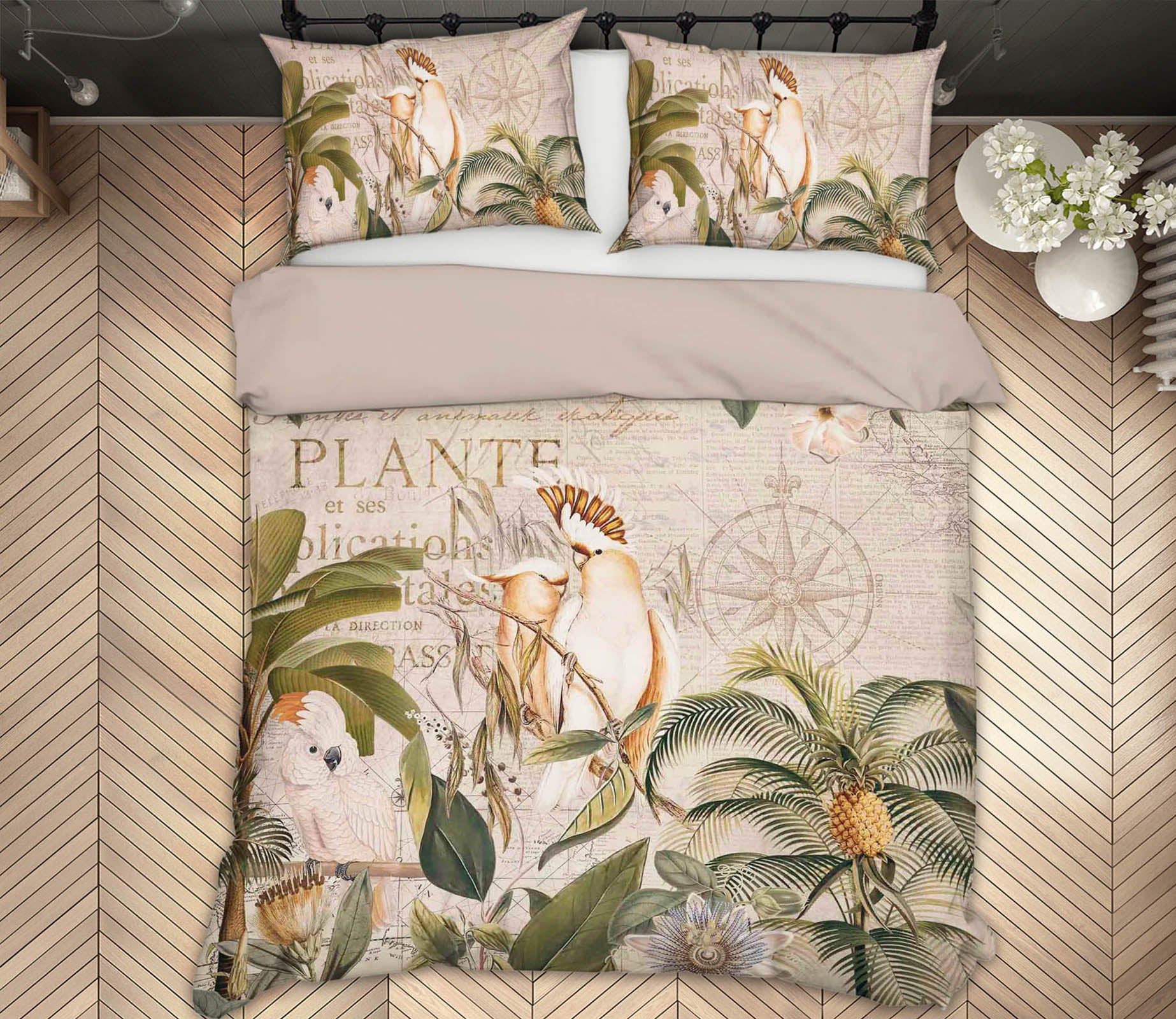 3D Branch Parrot 2143 Andrea haase Bedding Bed Pillowcases Quilt