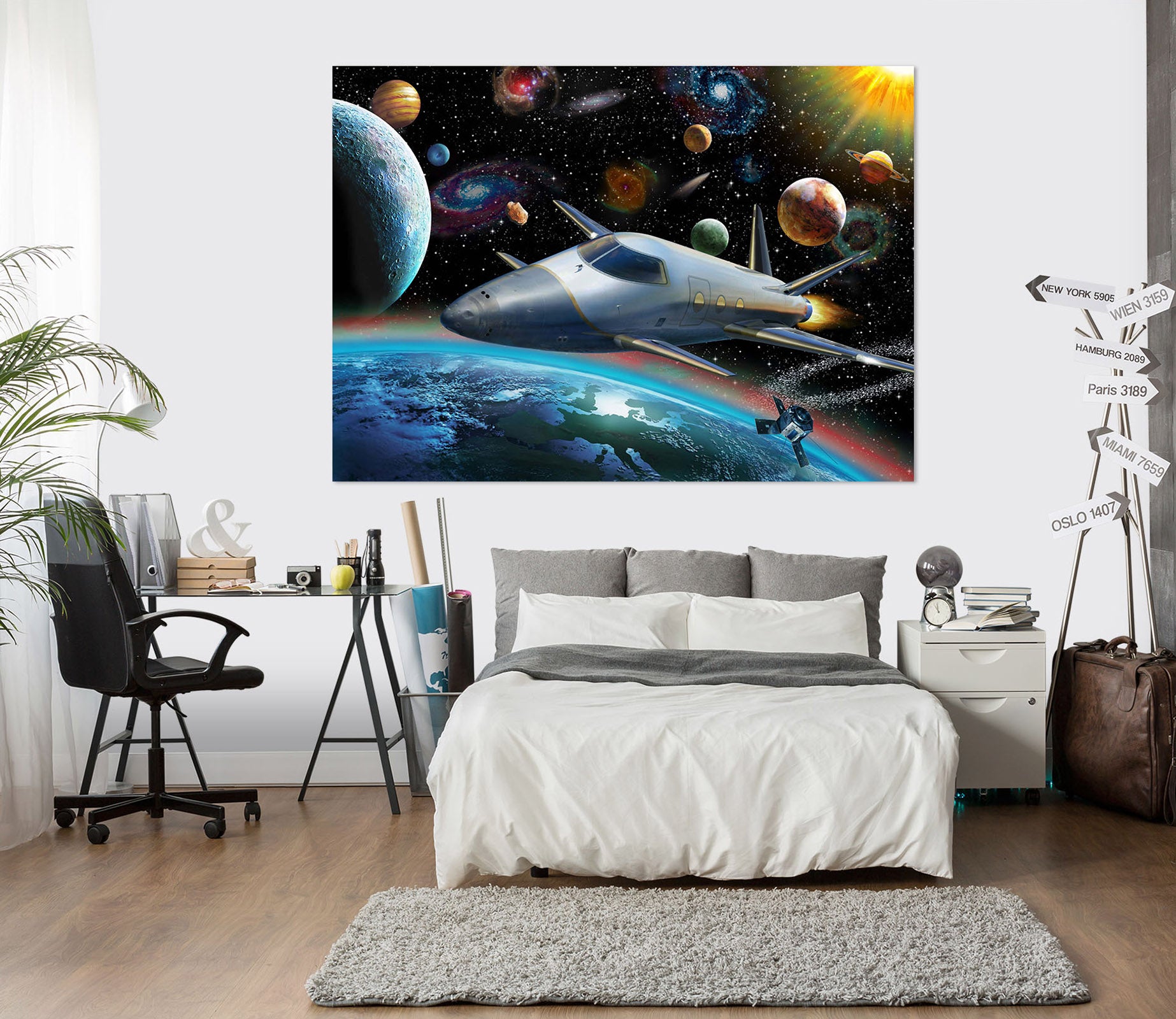 3D Spacecraft 014 Adrian Chesterman Wall Sticker