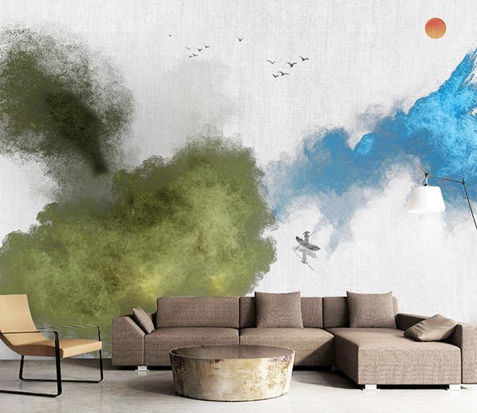 3D Ink Painting 428 Wall Murals Wallpaper AJ Wallpaper 2 