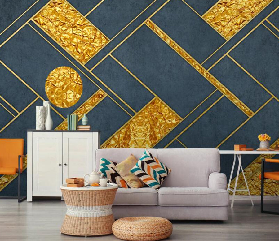 3D Two-color Form 666 Wall Murals