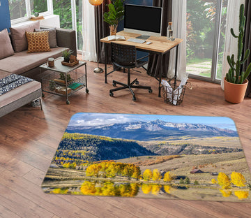 3D Yellow Forest 1060 Marco Carmassi Rug Non Slip Rug Mat