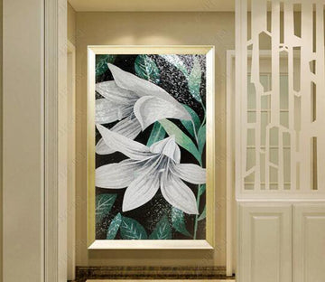 3D White Magnolia Flower WC276 Wall Murals
