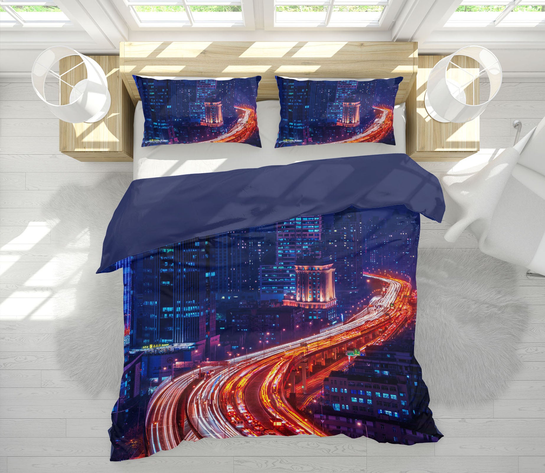 3D Traffic Jam 2121 Marco Carmassi Bedding Bed Pillowcases Quilt