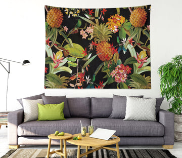3D Pineapple Flower 5342 Uta Naumann Tapestry Hanging Cloth Hang