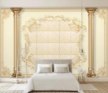 3D Golden Pattern 183 Wall Murals Wallpaper AJ Wallpaper 2 
