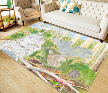 3D Forest Path 1510 Michael Sewell Rug Non Slip Rug Mat