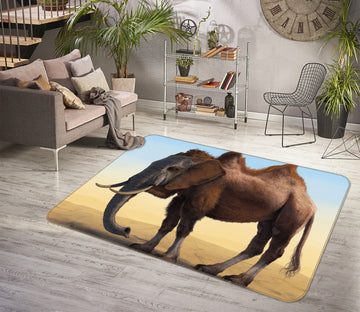 3D Camelephant 1015 Vincent Hie Rug Non Slip Rug Mat