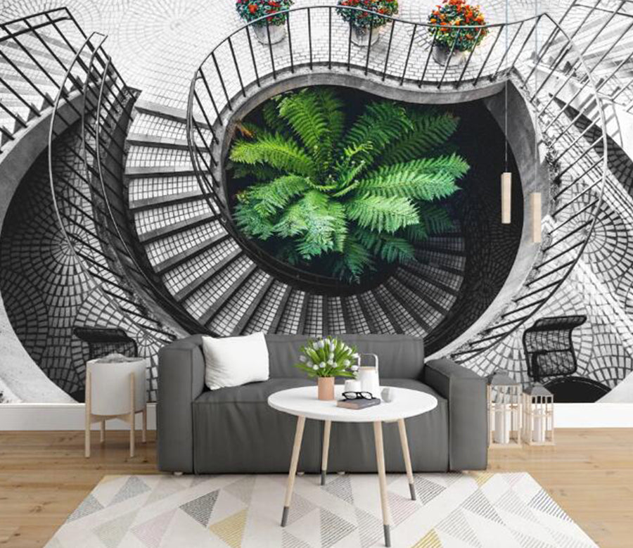 3D Spiral Staircase 383 Wall Murals