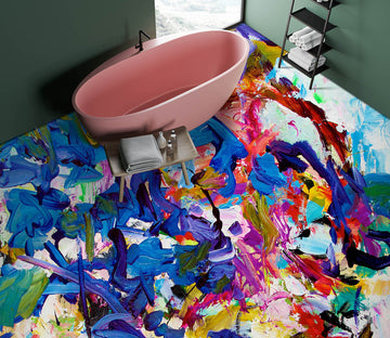 3D Pigment Color Pattern 9505 Allan P. Friedlander Floor Mural  Wallpaper Murals Self-Adhesive Removable Print Epoxy