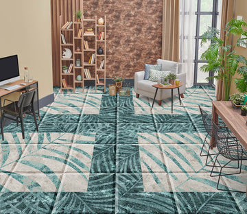 3D Leaf Art Pattern 925 Floor Mural  Wallpaper Murals Rug & Mat Print Epoxy waterproof bath floor