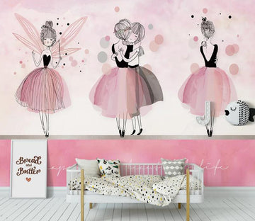 3D Dancing Girls 1124 Wall Murals