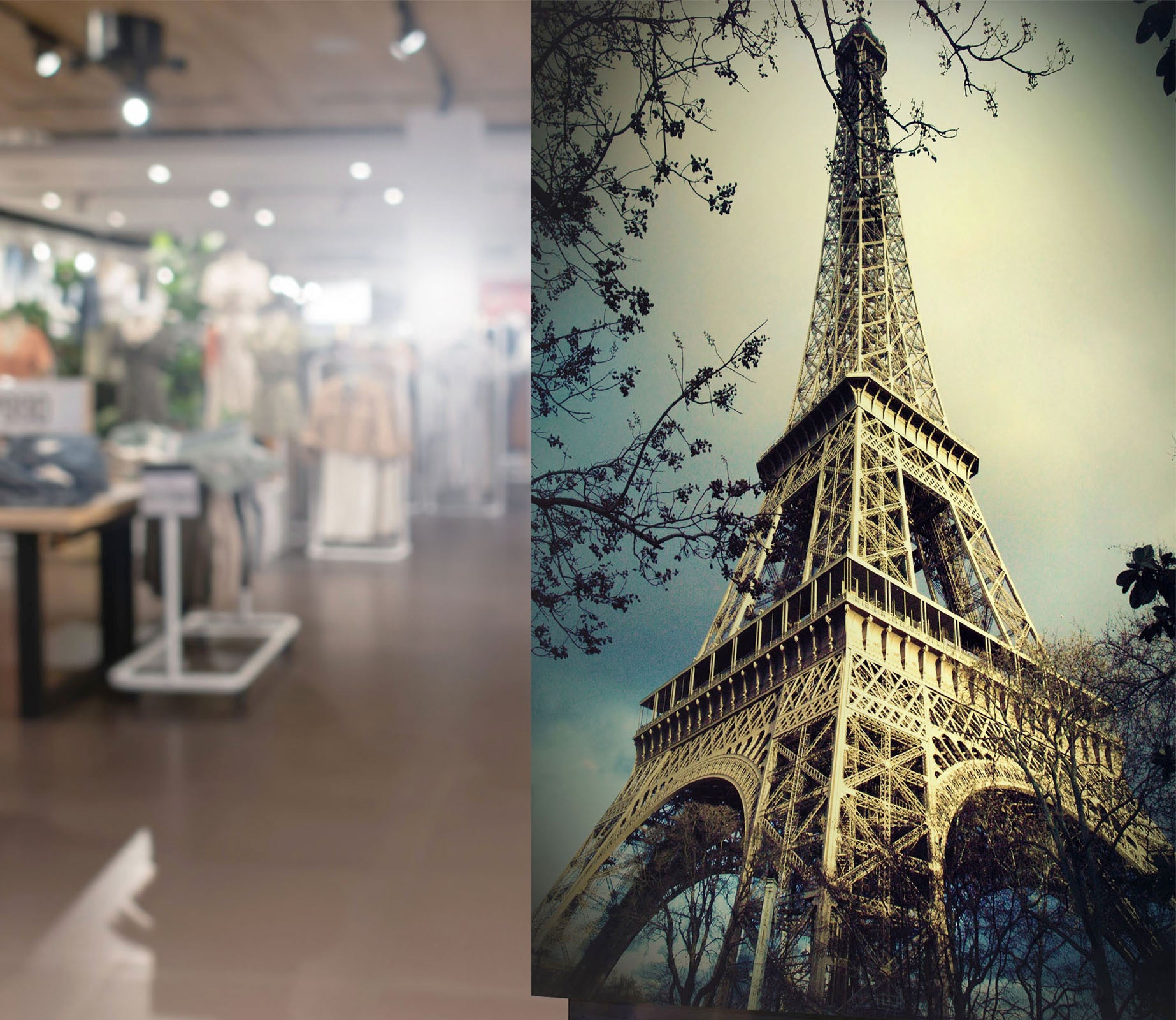 3D Eiffel Tower 131 Wall Murals