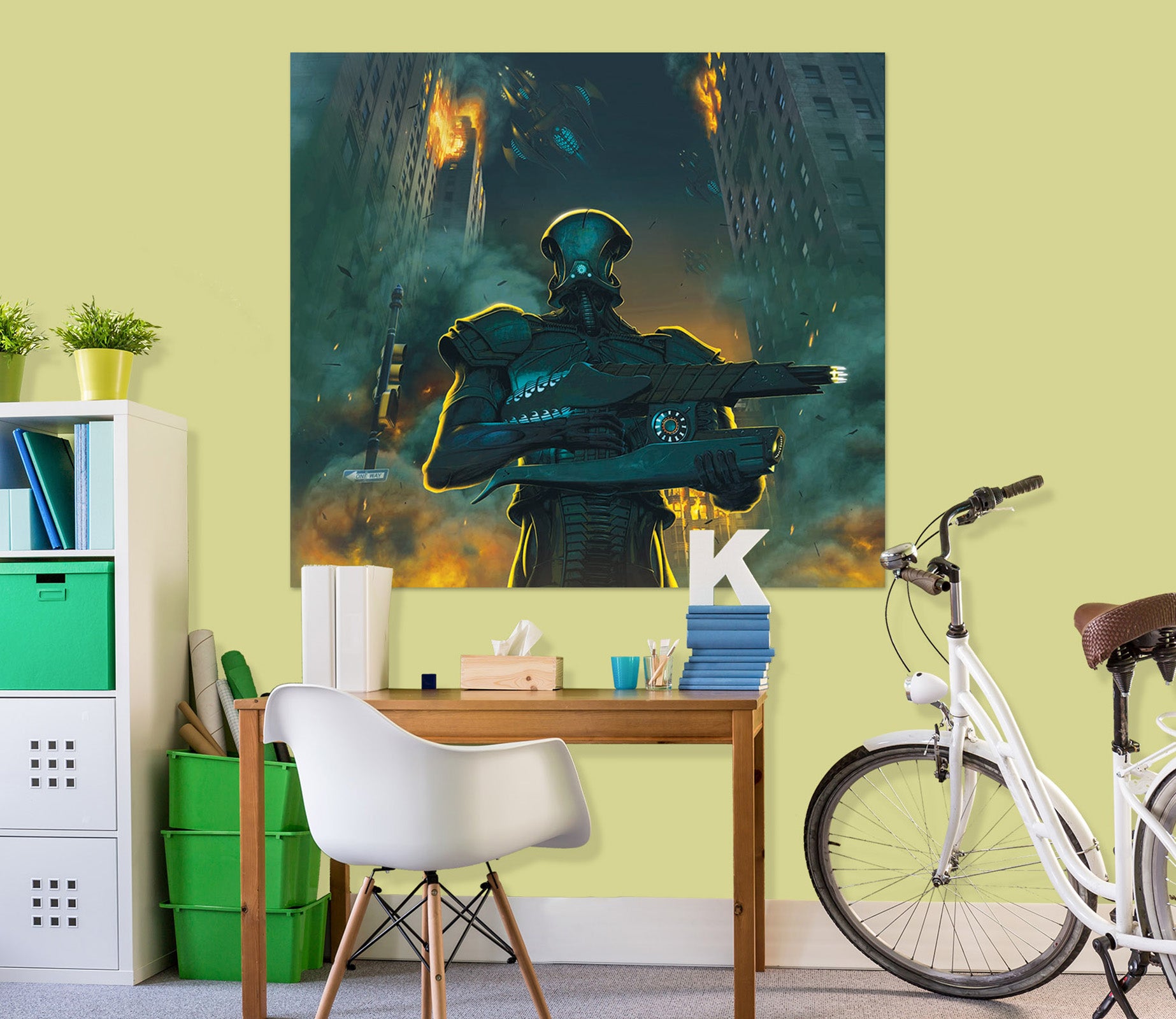 3D Invasion 045 Vincent Hie Wall Sticker