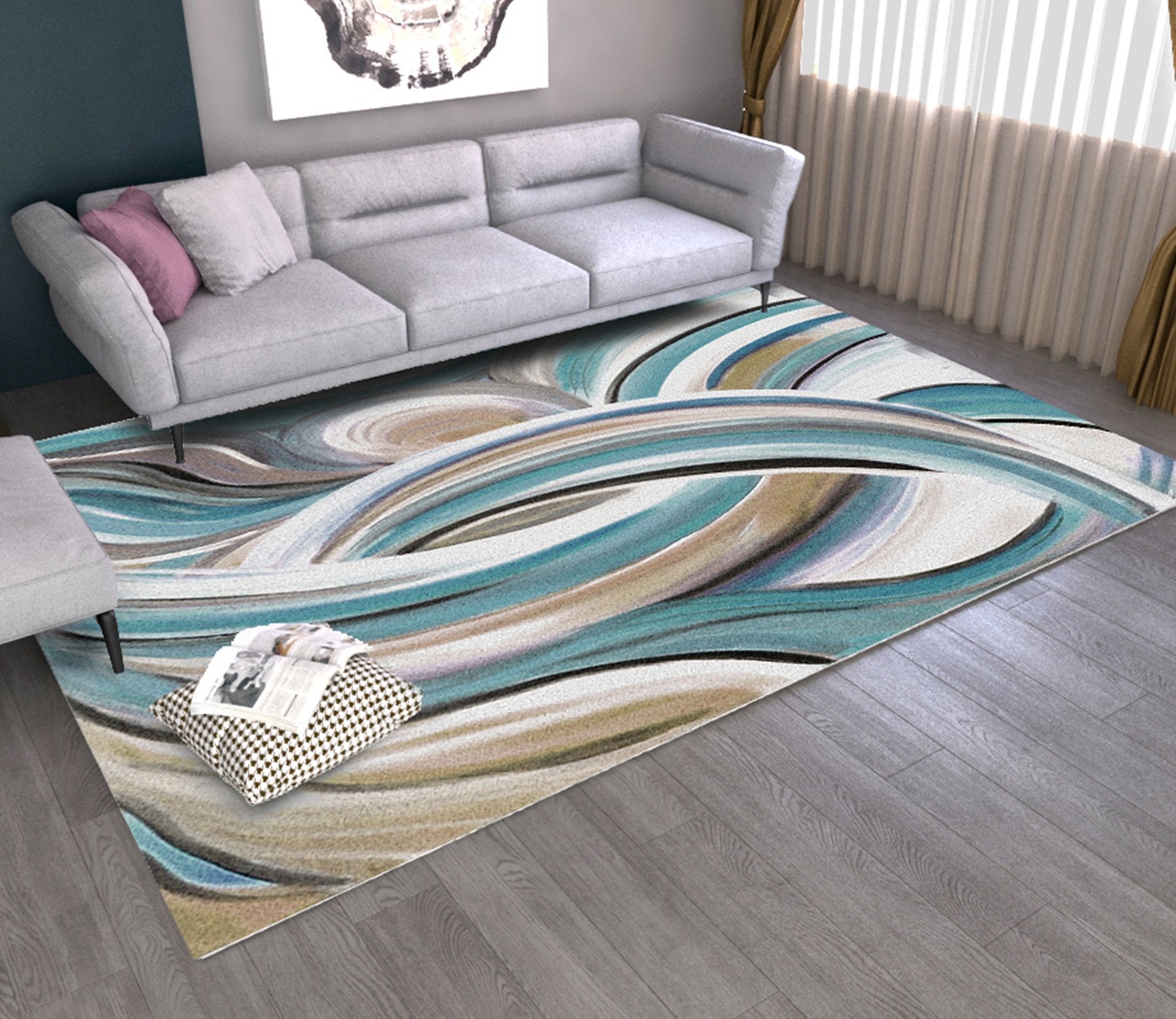 3D Color Graffiti WG454 Non Slip Rug Mat Mat AJ Creativity Home 