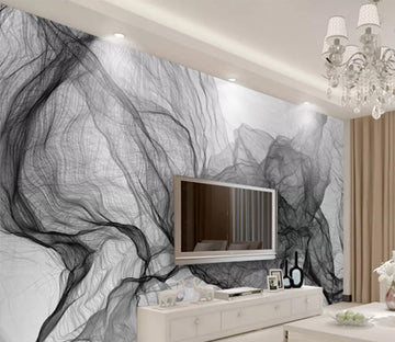 3D Black Smoke 2028 Wall Murals