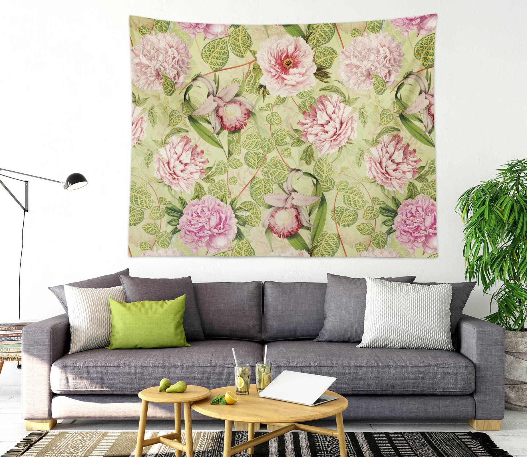 3D Flower Leaves 5365 Uta Naumann Tapestry Hanging Cloth Hang