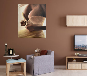 3D White Skirt 10072 Marina Zotova Wall Sticker