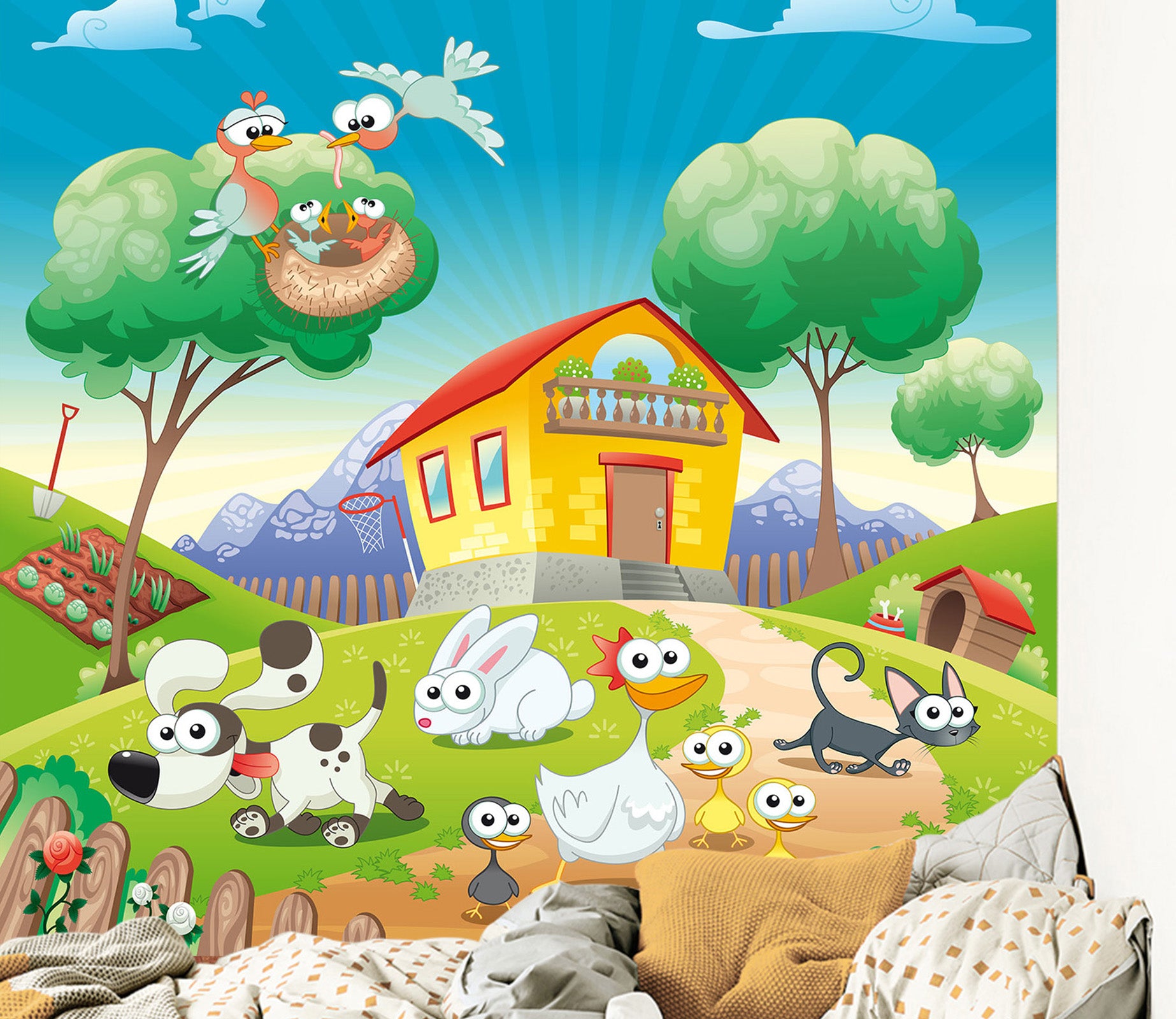 3D Country House 1660 Wall Murals