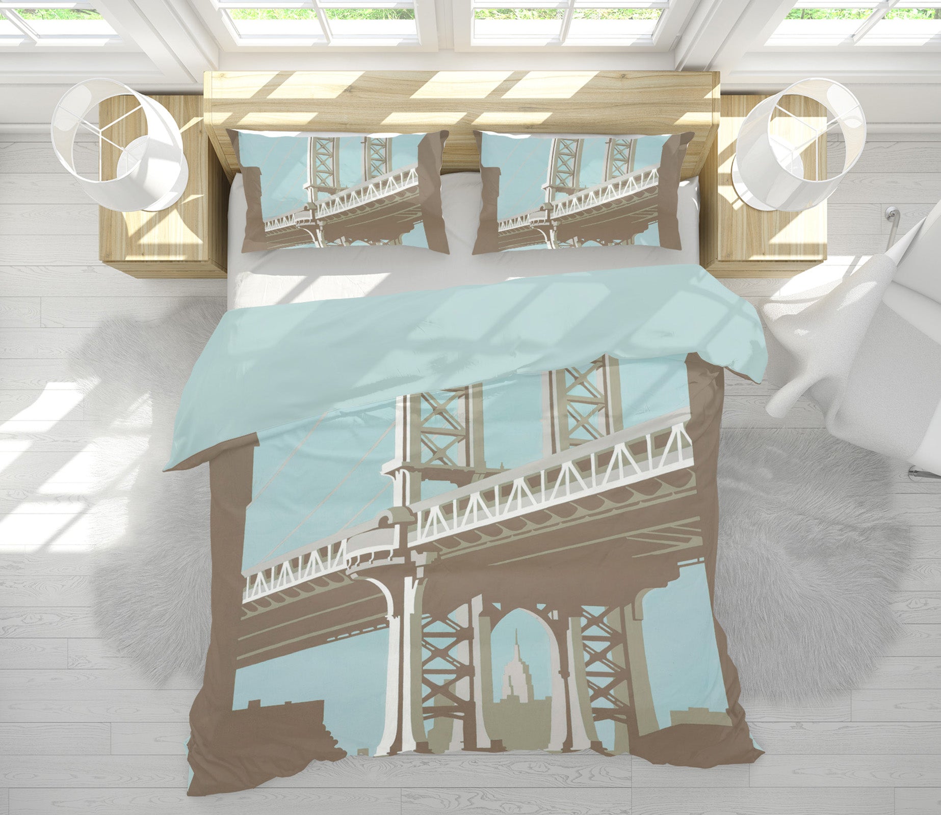 3D New York 2030 Steve Read Bedding Bed Pillowcases Quilt