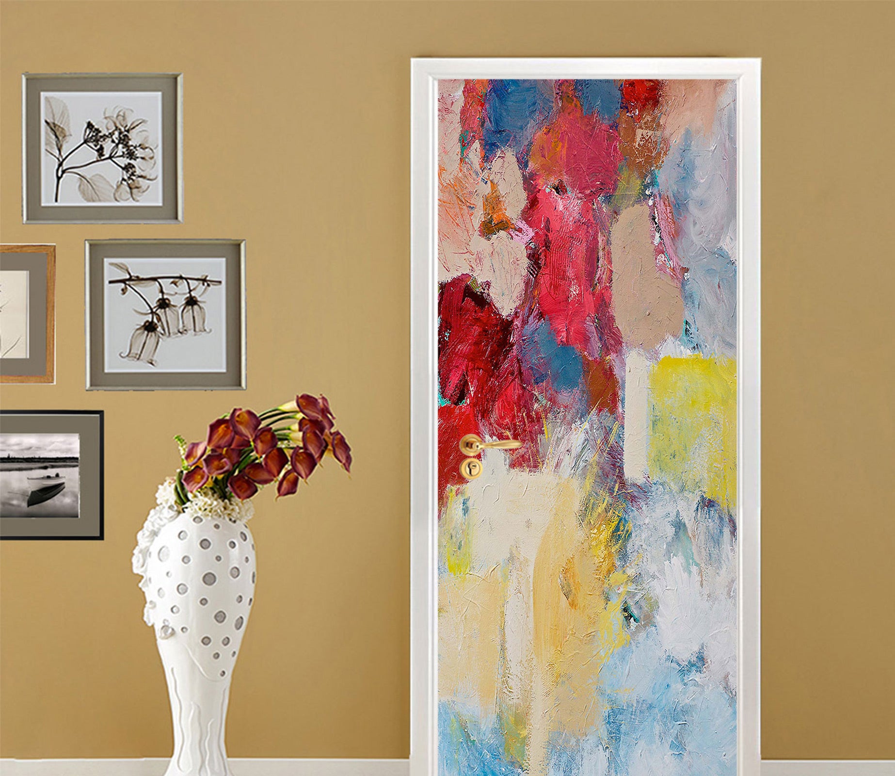 3D Color Paint Pattern 9388 Allan P. Friedlander Door Mural