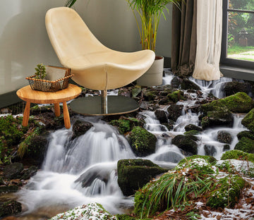 3D Chic Steep Flowing Water 1428 Floor Mural  Wallpaper Murals Self-Adhesive Removable Print Epoxy