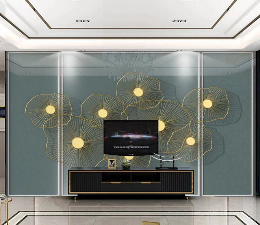 3D Nectarine Leaf Shape 214 Wall Murals