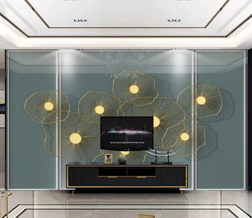 3D Nectarine Leaf Shape 214 Wall Murals