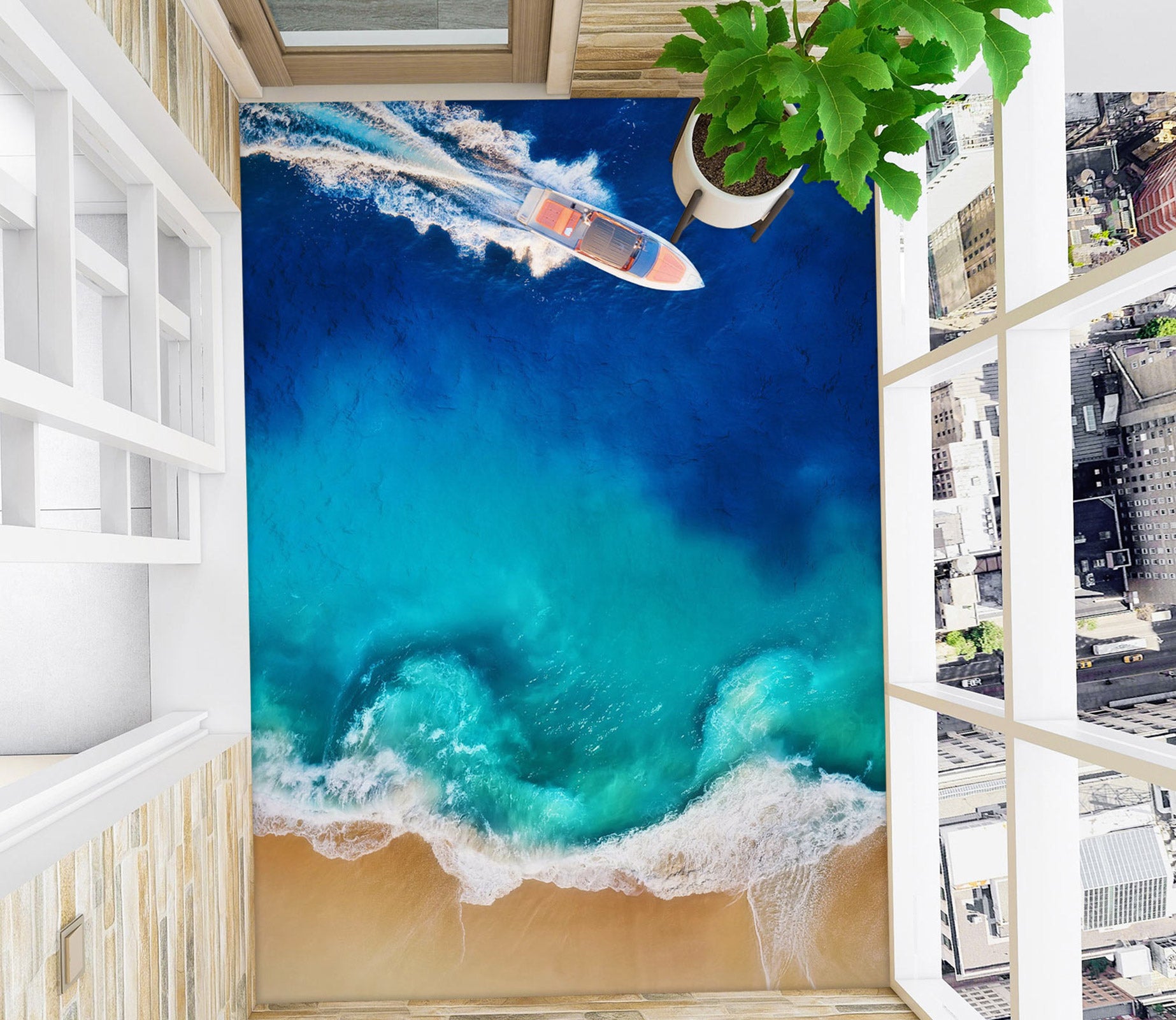 3D Fluorescent River 497 Floor Mural  Wallpaper Murals Rug & Mat Print Epoxy waterproof bath floor