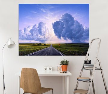 3D Buffalo Crossing 013 Jerry LoFaro Wall Sticker