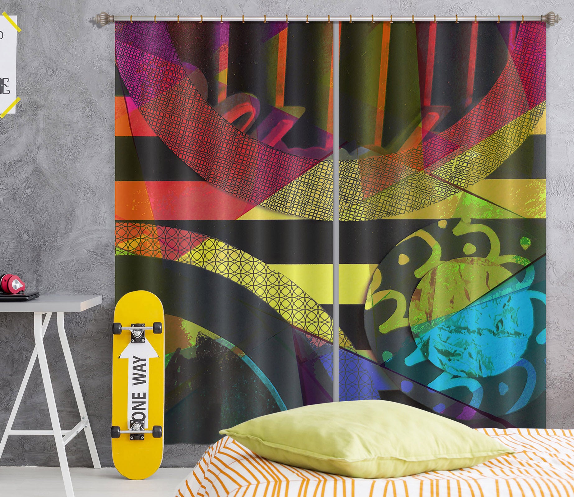 3D Color Pattern 19191 Shandra Smith Curtain Curtains Drapes