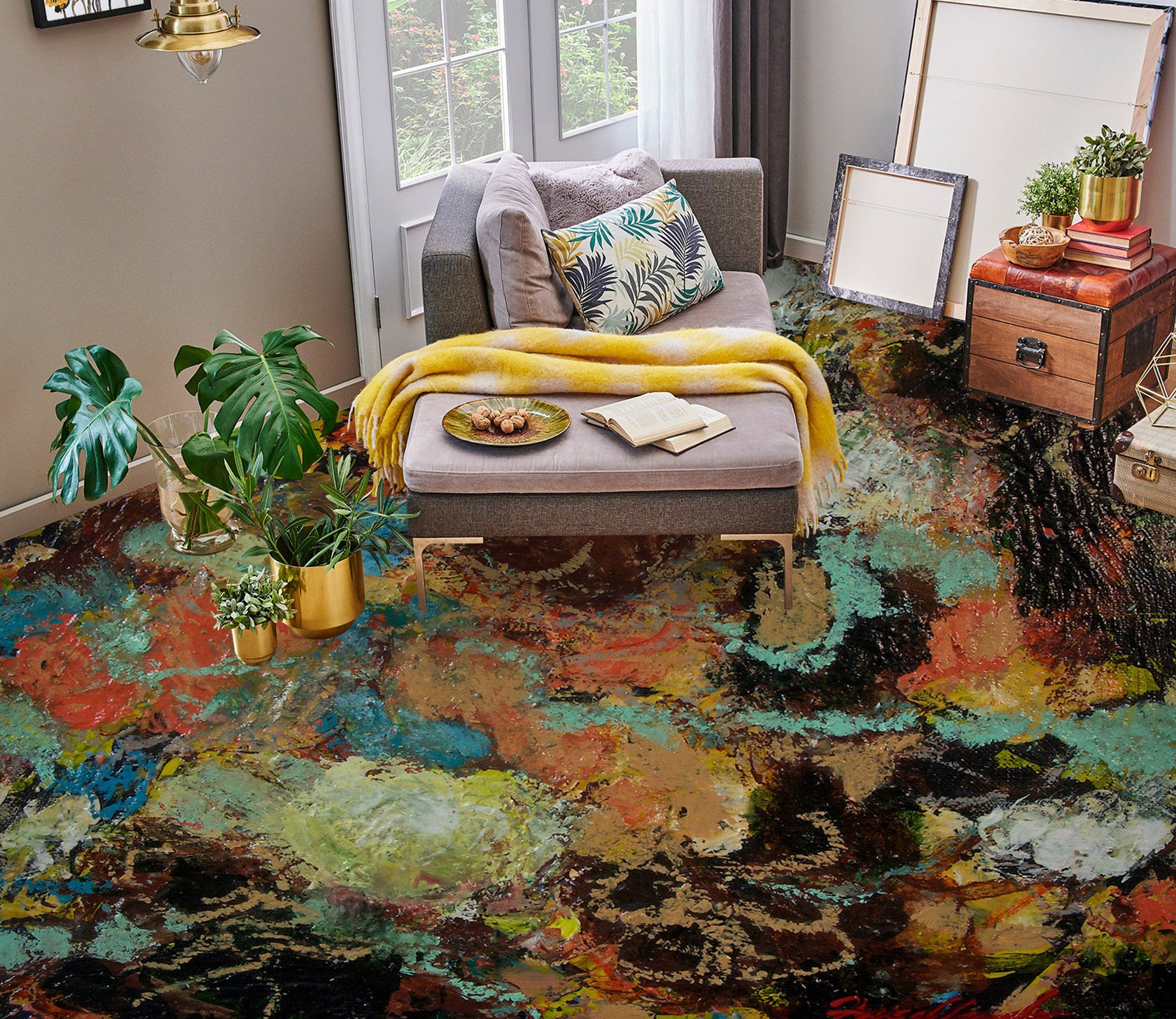 3D Colorful Texture 9919 Allan P. Friedlander Floor Mural  Wallpaper Murals Self-Adhesive Removable Print Epoxy